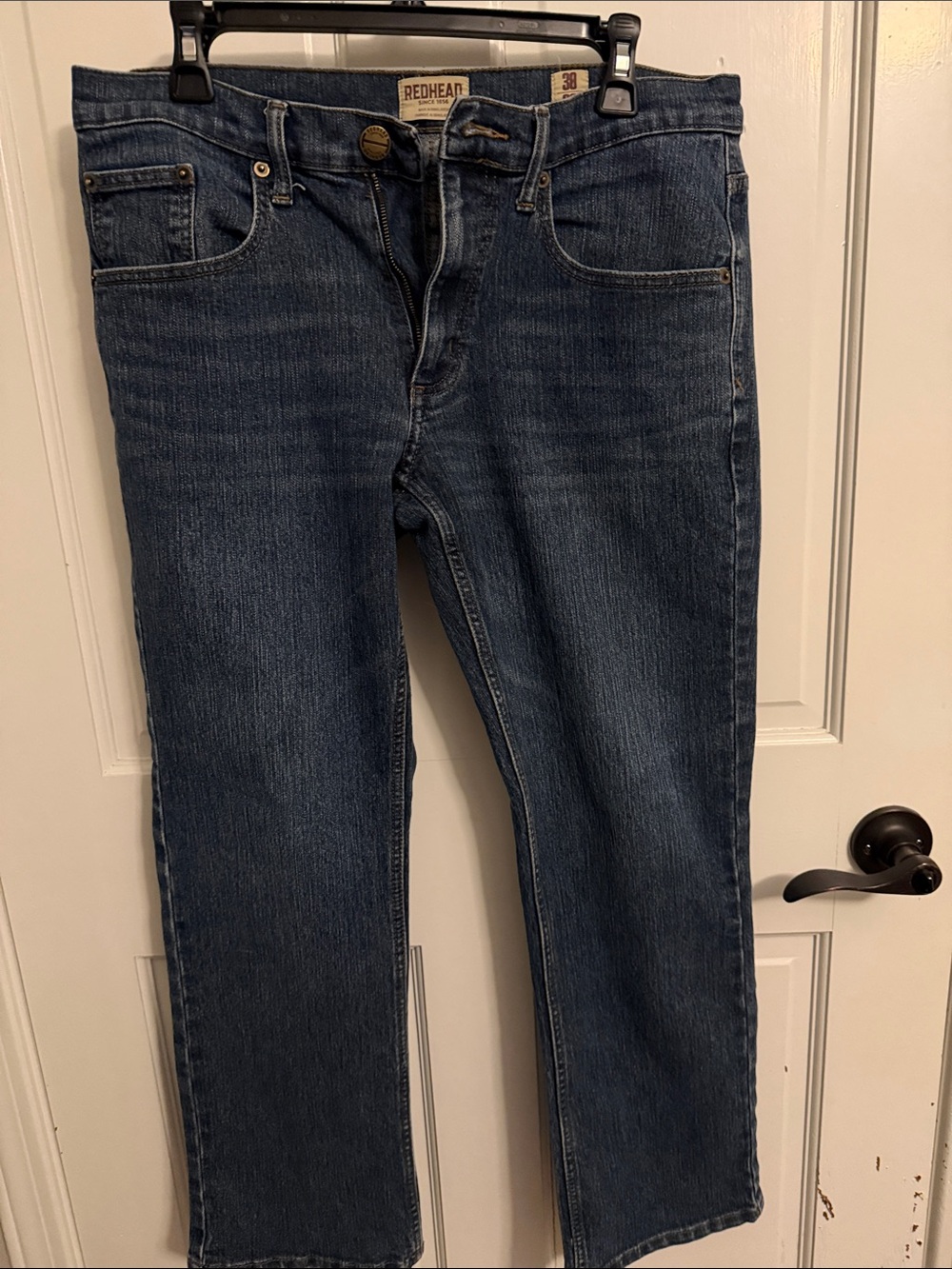 RedHead Men's Dark Blue Straight Jeans